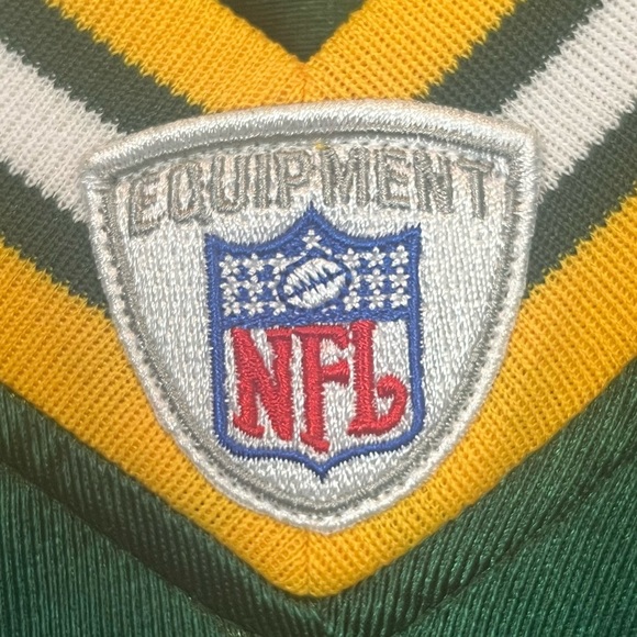Vintage NFL Green Bay Packers Brett Favre Football Jersey Sz M Reebok Players #4 - Picture 7 of 16